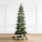 9ft. Pre-Lit Green Slim Fir Artificial Christmas Tree, Color Changing LED Lights